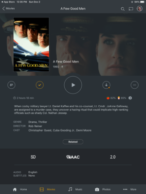 Plex Movie Details