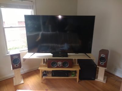 75 inch TV and stand