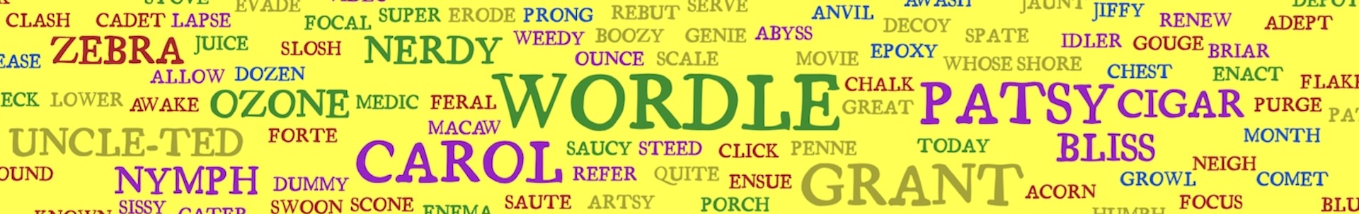 Five Forks Wordle list worditout word cloud 2025 may b.